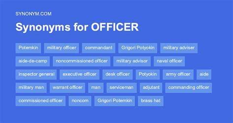officer synonym